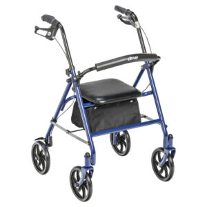 Durable 4 Wheel Rollator with 7.5″ Casters
